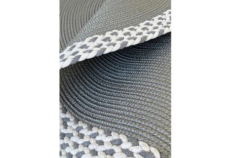 RİXO ÇİFT TARAFLI JÜT GRİ YUVARLAK HALI, 150X150