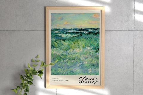 CLAUDE MONET III ÜÇLÜ ÇERÇEVELİ TABLO