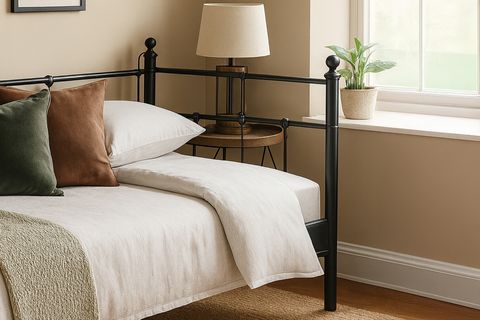 LALAS DAYBED METAL KARYOLA, SİYAH, 90X200