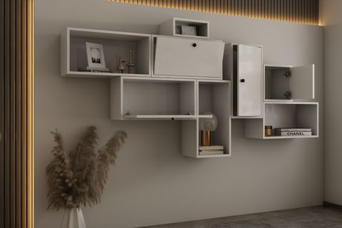 BK ÇOK AMAÇLI DOLAP, 4 AÇIK RAFLI, PNR