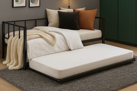 TİTAN YAVRULU DAYBED KARYOLA, SİYAH, 80X190 90X190