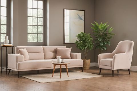 STİLL ÜÇLÜ KOLTUK, KREM