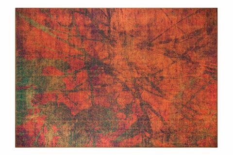 ARTLOOP MODERN FUSİON DEKORATİF ŞÖNİL DOKUMA TURUNCU HALI AL 09 255X355