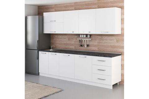 MİNAR ROSE 270 CM MUTFAK DOLABI BEYAZ 270-B1