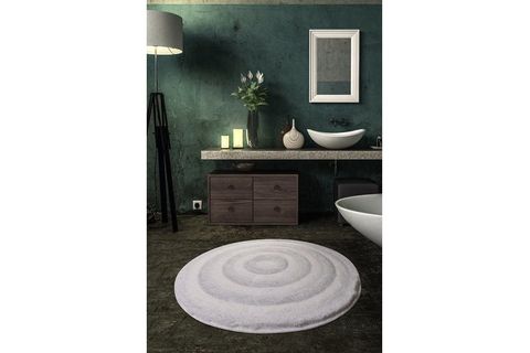 CHİLAİ HOME ROUND BEYAZ BANYO HALISI