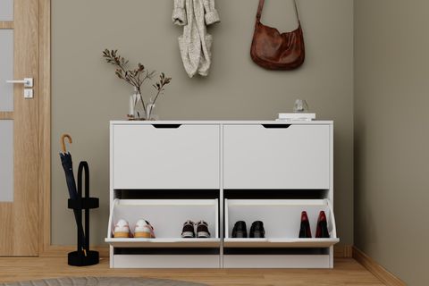 MİDOSER DURU AYAKKABILIK, BEYAZ, 4 KAPAKLI MODERN