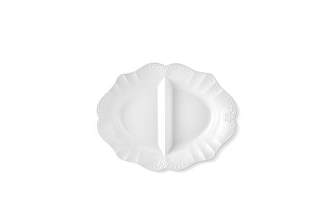 THE MİA GRANDE SERVİS TABAĞI BEYAZ 41X32 CM GRD0006