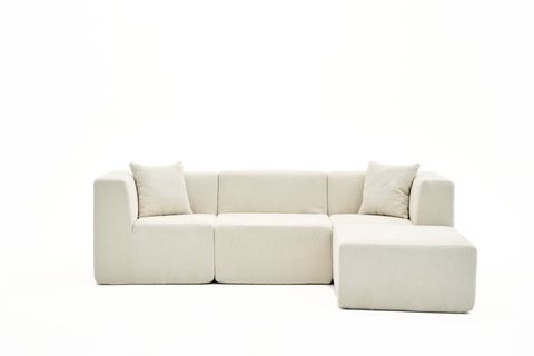RAKS SERİSİ MODULER FULL SÜNGER KÖŞE KOLTUK, SAĞ VE SOL, KREM