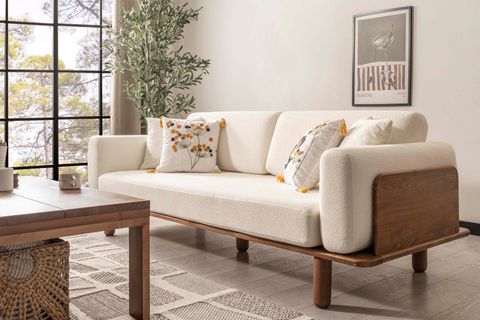 DİVA İSKANDİNAV ÜÇLÜ CEVİZ AYAK, BEYAZ