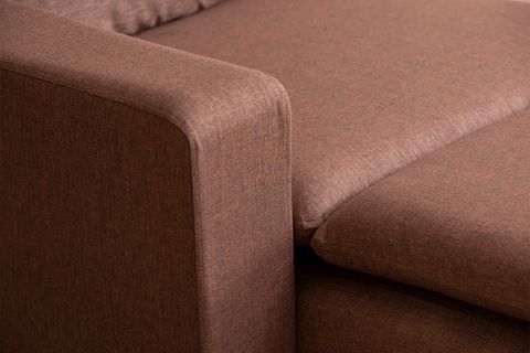 PAFU LUNGO KETEN MODÜLER DAYBED, AÇIK KAHVE