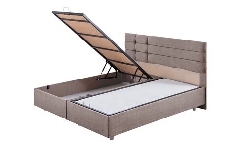 VİYANA BAZA BAŞLIK LETTO YATAK SETİ, KAHVERENGİ, 150X200