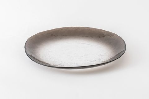 KİTCHEN ESSENTİALS ALTHEA CAM PASTA TABAĞI 21 CM, FÜME