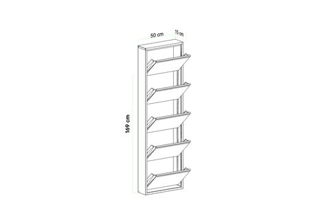 VEGA KİLİTLİ METAL AYAKKABILIK, BEYAZ, 5 KAPAKLI