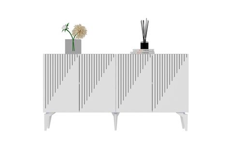 DRAW KONSOL, LAZER DESENLİ, BEYAZ, 150 CM