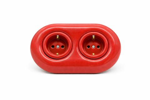 PORSELEN PRİZ, KIRMIZI