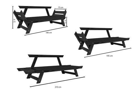 WOODESK ADALAR MASİF AHŞAP İKİLİ KANEPE, CEVİZ-PEMBE, CPT8165-210
