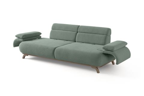 ALASKA SIRT MEKANIZMALI KASALI ÜÇLÜ KOLTUK, SU YEŞİL