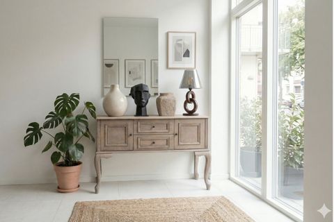 OLİVİA ESKİTME AHŞAP ÇOK AMAÇLI KONSOL