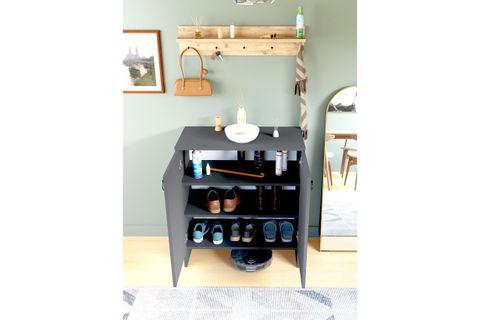 KABİ İKİ KAPAKLI ÇOK AMAÇLI DOLAP, ANTRASİT