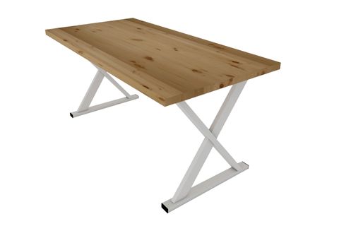 WOODESK BAHAR MASİF YEMEK MASASI, NATURAL RENK, 140X70, CPT7295-140
