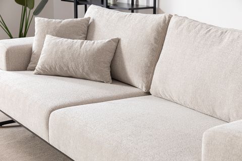 KAMIN NEW ŞÖNİL KOLTUK TAKIMI, GRİ EKRU