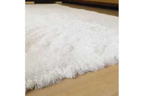 TAVŞAN TÜYÜ DEKORATİF POST HALI, KAR BEYAZI, 160X230