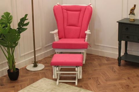 SALLANAN SANDALYE PEMBE BEYAZ