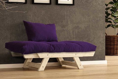 WOODESK ADALAR MASİF AHŞAP BERJER, NATURAL-MOR RENK