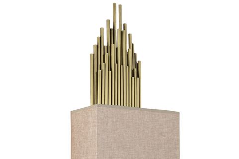 LAMPALUCE STRAORDİNARİO METAL VE KUMAŞ APLİK, SARI, 85CM