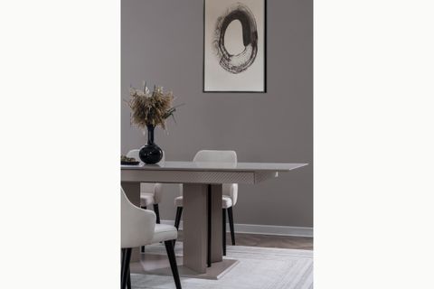 SAFİR YEMEK ODASI TAKIMI, KUMSAL SİYAH