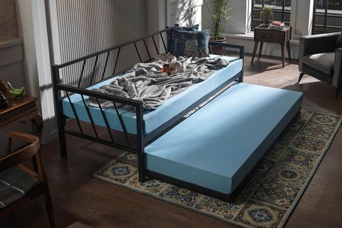 GLORY DAYBED YAVRULU METAL KARYOLA, SİYAH, 90X190