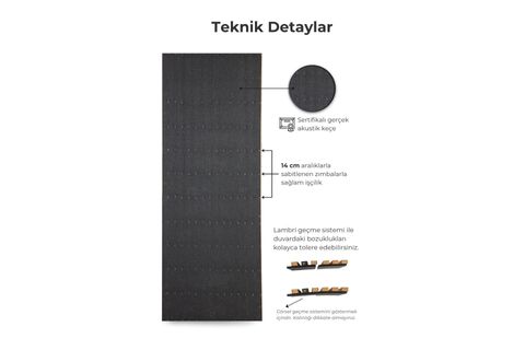 AKUSTİK MDF DUVAR PANELİ, DENİZ YILDIZI, 60X278 CM