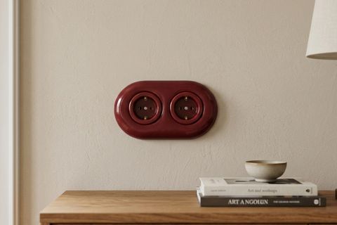 PORSELEN PRİZ, İKİLİ, VİŞNE