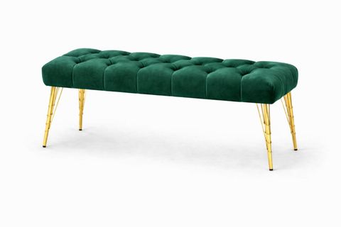 İDEAL PUF, YEŞİL, GOLD METAL AYAK