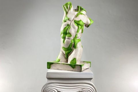 TORS MOSSY POP ART DEKORATİF ROMA YUNAN HEYKELLERİ