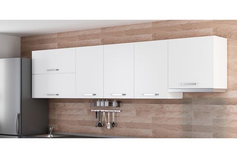 MİNAR 300 CM MUTFAK DOLABI BEYAZ 300-B8-ÜST MODÜL