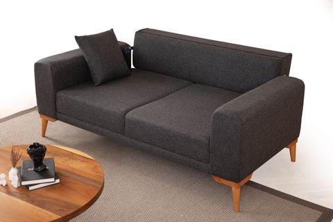 BABİL İKİLİ KANEPE, ANTRASİT