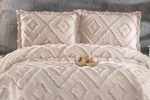 ÇAPA HOME HARMONY ÇİFT KİŞİLİK ŞÖNİL YATAK ÖRTÜSÜ, BEJ