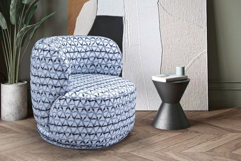 VALENKA BERJER, DESENLİ GRİ