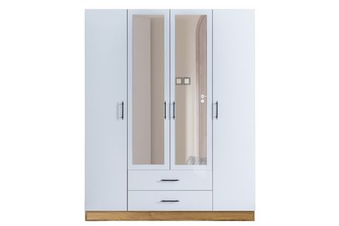 BLESK OYA AYNALI ÇEKMECELİ GARDIROP, 4 KAPAKLI