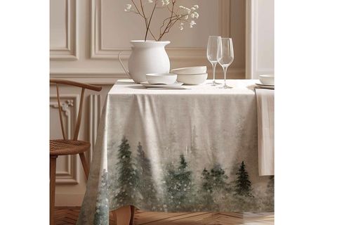 PASTEL ORMAN PAMUK MASA ÖRTÜSÜ, 100X100 CM