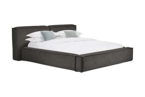 LENA BAZA BAŞLIK SETİ, ANTRASİT, 160X200 CM