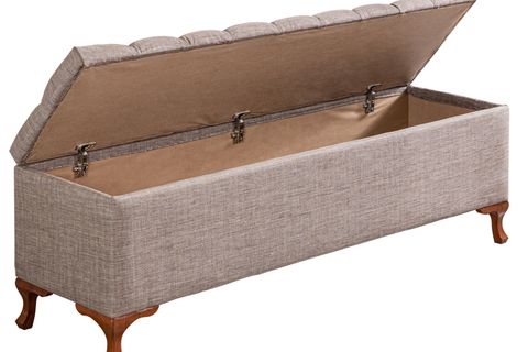 LUNA BENCH, KETEN BEJ, 100 CM