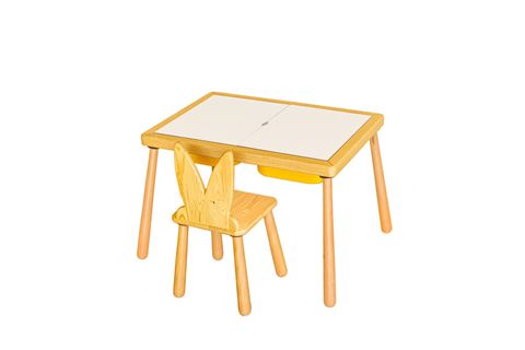 WOODNJOY AHŞAP DUYUSAL OYUN MASASI TAKIMI, 1 ADET SANDALYE