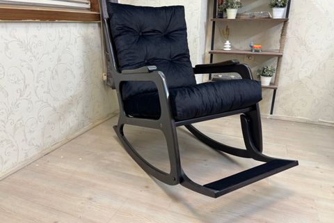 KONTES SALLANAN SANDALYE, SİYAH, LAKE SİYAH AYAK