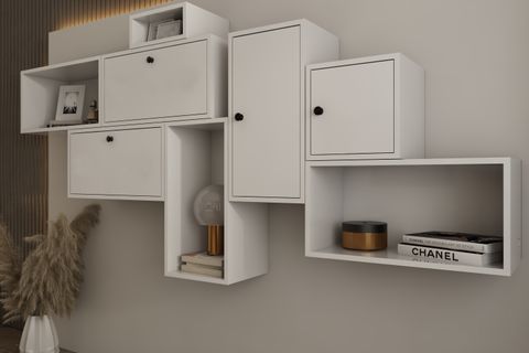 BK ÇOK AMAÇLI DOLAP, 4 AÇIK RAFLI, PNR