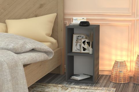 ALAZ KOMODİN KMD-1020, ANTRASİT, 35CM