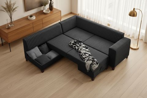 BERLİN KÖŞE KOLTUK, ANTRASİT, SOL KÖŞE