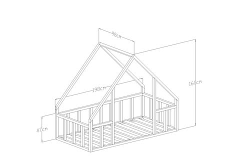 GİVAYO WOOD'S RAİNBOW MONTESSORİ YATAK, BEYAZ, 90X190