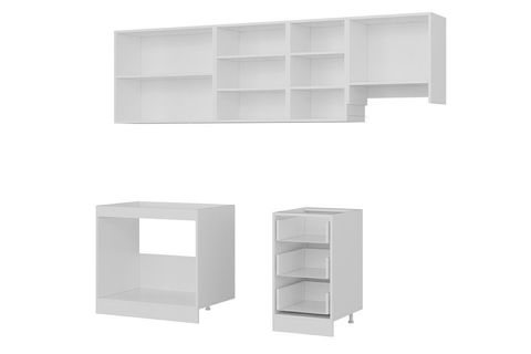 MİNAR 255 CM MUTFAK DOLABI BEYAZ 255 B12
